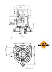 Termostat lichid racire NRF 725024