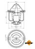 Termostat lichid racire NRF 725026
