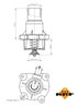 Termostat lichid racire NRF 725033
