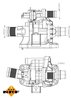 TERMOSTAT LICHID RACIRE NRF 725039 - Compatibil cu CITROEN, FIAT, FORD, MAZDA, MINI, PEUGEOT, VOLVO