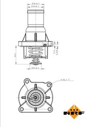 Termostat lichid racire NRF 725046