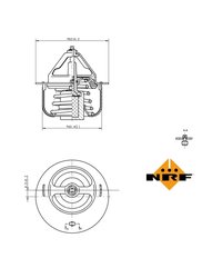 TERMOSTAT LICHID RACIRE NRF 725057 - Compatibil cu HYUNDAI, KIA, MAZDA, MITSUBISHI, TOYOTA