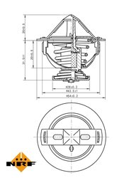 Termostat lichid racire NRF 725060