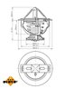 Termostat lichid racire NRF 725060