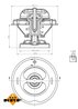 Termostat lichid racire NRF 725062