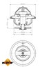 Termostat lichid racire NRF 725067