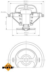 Termostat lichid racire NRF 725073