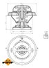 Termostat lichid racire NRF 725074