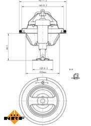 Termostat lichid racire NRF 725077