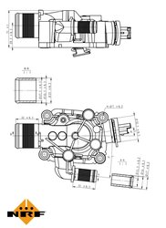 Termostat lichid racire NRF 725081