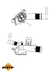 Termostat lichid racire NRF 725082