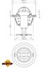 Termostat lichid racire NRF 725083