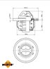 TERMOSTAT LICHID RACIRE NRF 725089 - Compatibil cu RENAULT
