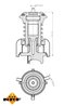 Termostat lichid racire NRF 725095