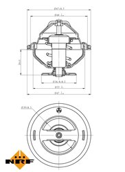 Termostat lichid racire NRF 725098