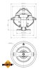 Termostat lichid racire NRF 725098