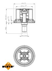 Termostat lichid racire NRF 725099