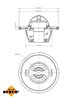 Termostat lichid racire NRF 725104
