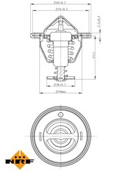 Termostat lichid racire NRF 725107