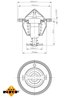 Termostat lichid racire NRF 725107