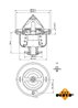 Termostat lichid racire NRF 725108