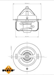 Termostat lichid racire NRF 725113