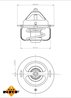 Termostat lichid racire NRF 725113