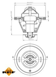 Termostat lichid racire NRF 725125