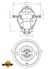 Termostat lichid racire NRF 725125