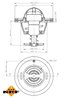 Termostat lichid racire NRF 725126