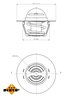 TERMOSTAT LICHID RACIRE NRF 725128 - Compatibil cu CITROEN, FIAT, OPEL, PEUGEOT, VAUXHALL, VOLVO