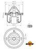 Termostat lichid racire NRF 725127