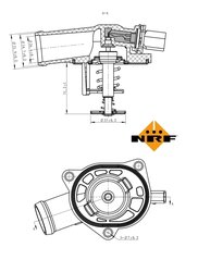 Termostat lichid racire NRF 725130
