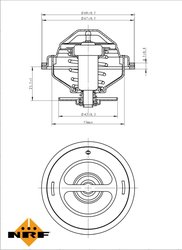 Termostat lichid racire NRF 725139