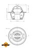 Termostat lichid racire NRF 725151
