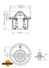TERMOSTAT LICHID RACIRE NRF 725152 - Compatibil cu HONDA, ROVER