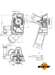 Termostat lichid racire NRF 725157