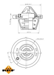 Termostat lichid racire NRF 725159