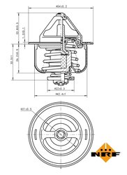 Termostat lichid racire NRF 725160