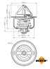 Termostat lichid racire NRF 725160