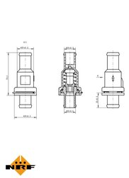 Termostat lichid racire NRF 725175