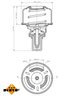 Termostat lichid racire NRF 725177