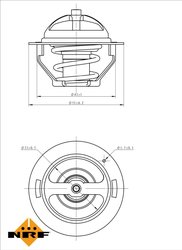 Termostat lichid racire NRF 725181