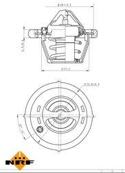 Termostat lichid racire NRF 725182