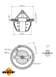 Termostat lichid racire NRF 725196