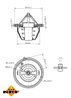 Termostat lichid racire NRF 725196