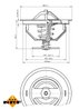 Termostat lichid racire NRF 725198