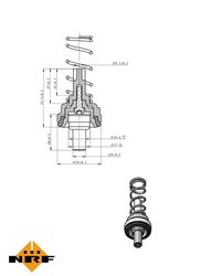 Termostat lichid racire NRF 725204
