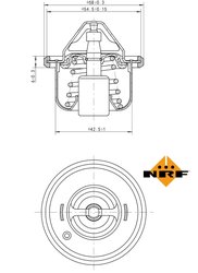 Termostat lichid racire NRF 725208