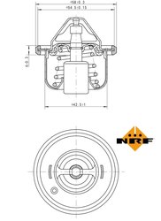 Termostat lichid racire NRF 725211